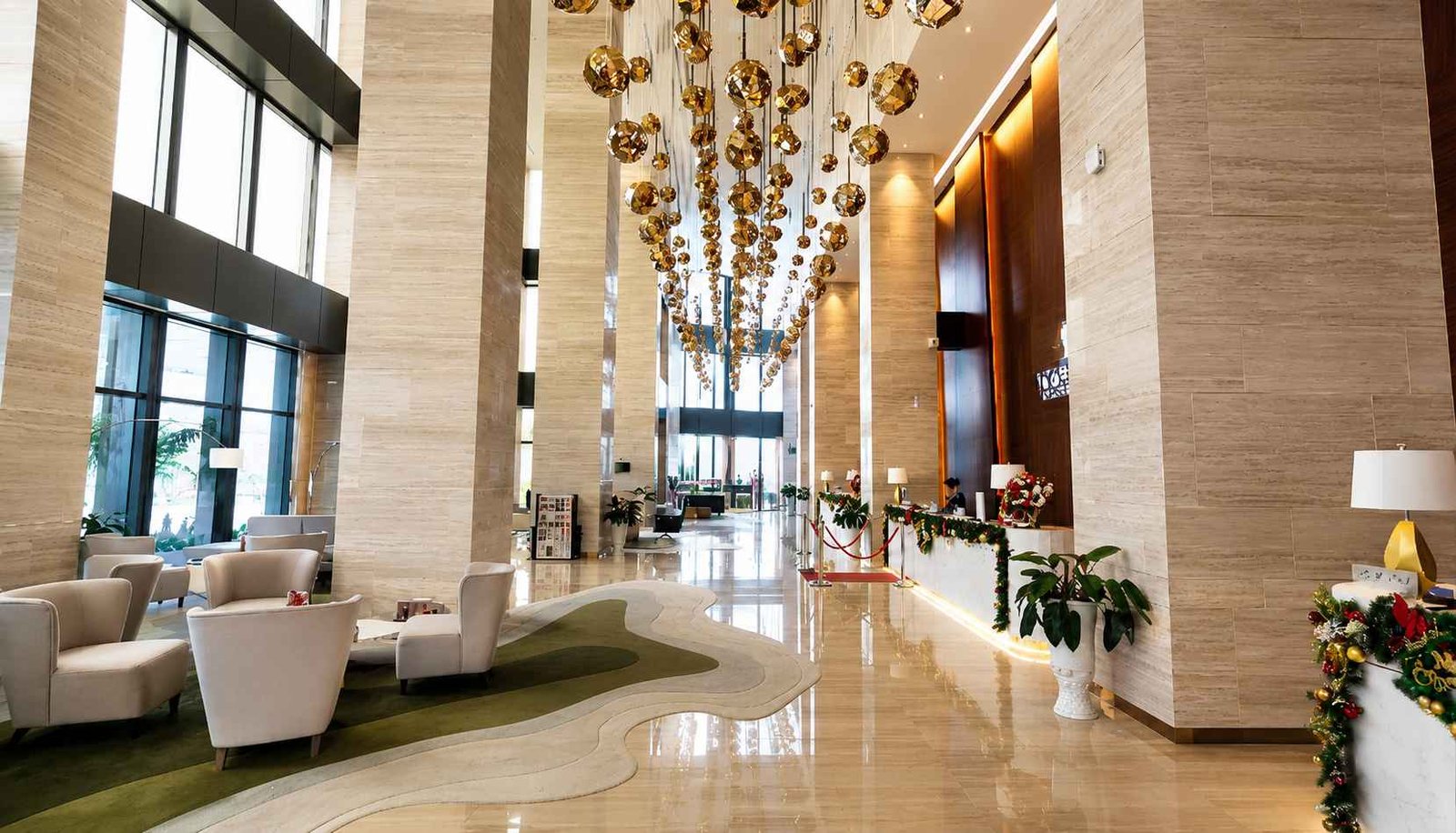 Luxury hotel hospitality interior